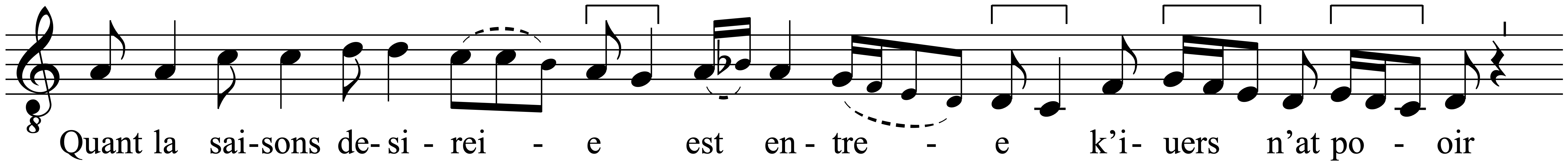 Work musical notation